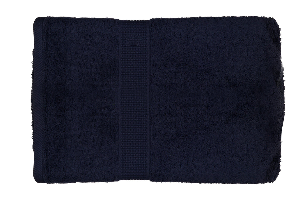 Navy Blue Cotton Bath Towel Plain(30 X 60 Inch) - Jagdish Store Online Since 1965