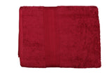 Maroon Cotton Bath Towel Plain(30 X 60 Inch) - Jagdish Store Online Since 1965