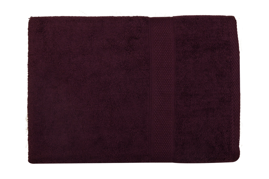 Purple Cotton Bath Towel Plain(30 X 60 Inch) - Jagdish Store Online Since 1965