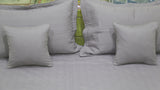 L.Mauve-Cotton BedCover Set-(1 bedcover+ 2 Pillow Covers + 2 Cushion Covers)-108 X 108 Inch - Jagdish Store Online Since 1965