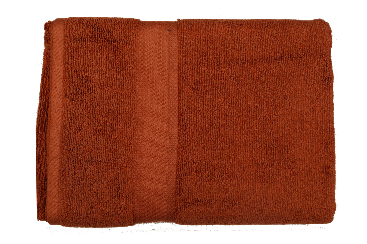 Yellow Plain Cotton Bath Towel 30x60 inch front view