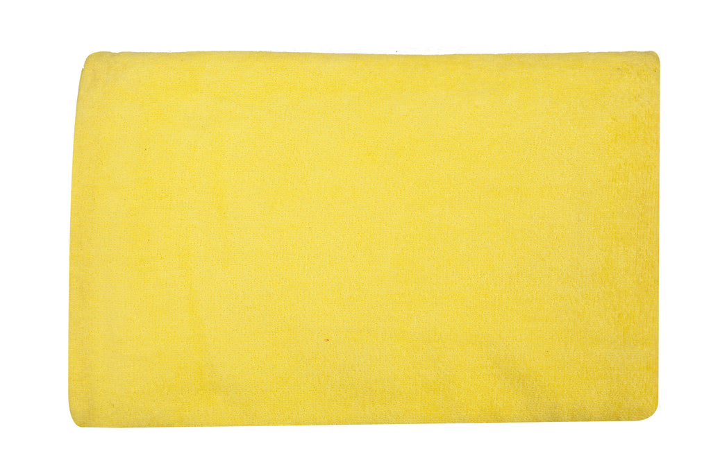 Yellow Velvet Bath Towel Plain(30 X 60 Inch) - Jagdish Store Online Since 1965
