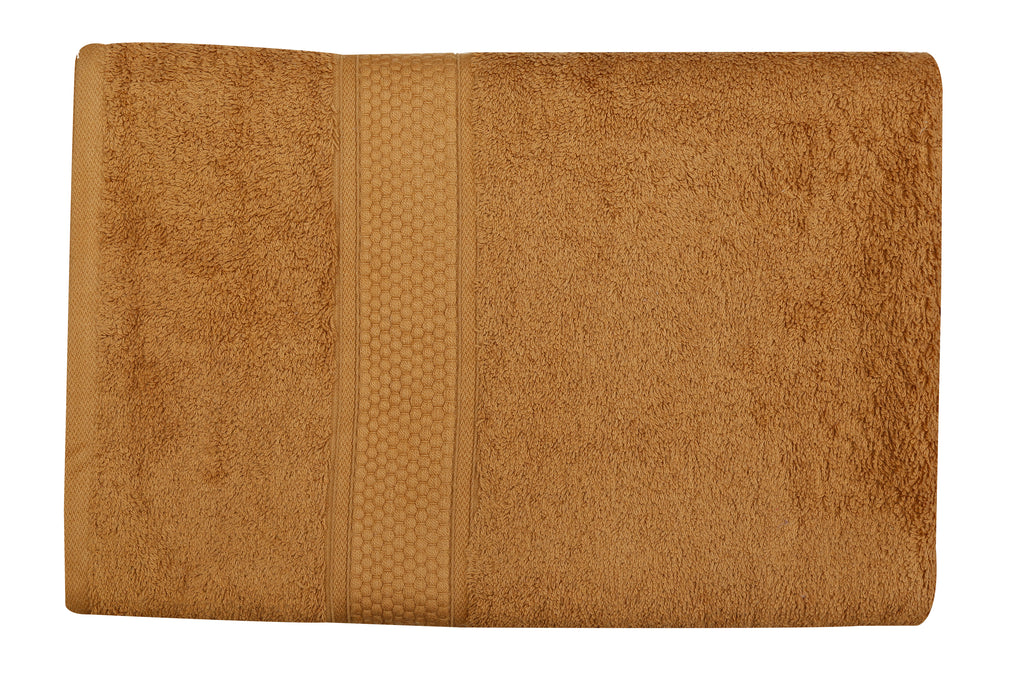 Brown Cotton Bath Towel Plain(30 X 60 Inch) - Jagdish Store Online Since 1965