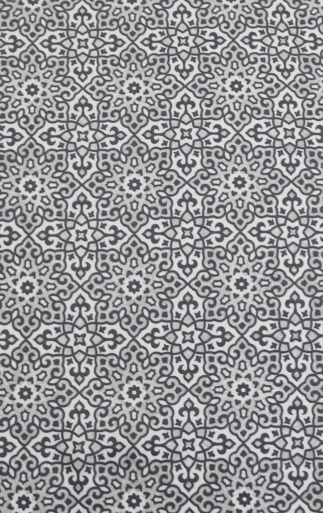 Kalagya- Morrocan Tile Printed Cotton Bedsheet(110 X 110 Inch) Set -(1 bedsheet+ 4 Pillow Covers) - Jagdish Store Online Since 1965