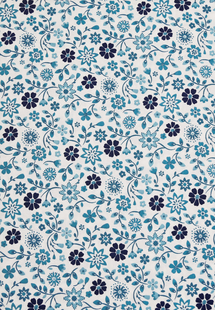 Kalagya- Disty Flower Printed Cotton Bedsheet(112 X 112 Inch) Set -(1 bedsheet+ 4 Pillow Covers) - Jagdish Store Online Since 1965