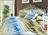Abstract print Poly Cotton Bedsheet(90 X 100 Inch) Set -(1 bedsheet+ 2 Pillow Covers) - Jagdish Store Online Since 1965