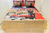 Digital Print Design Cotton-Satin BedCover Set-(1 bedcover+ 2 Pillow Covers) - Jagdish Store Online Since 1965