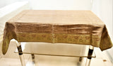 Sequence Strip (36 X 54 Inch) Table Cover(Beige)-Tissue+Shenil - Jagdish Store Online Since 1965