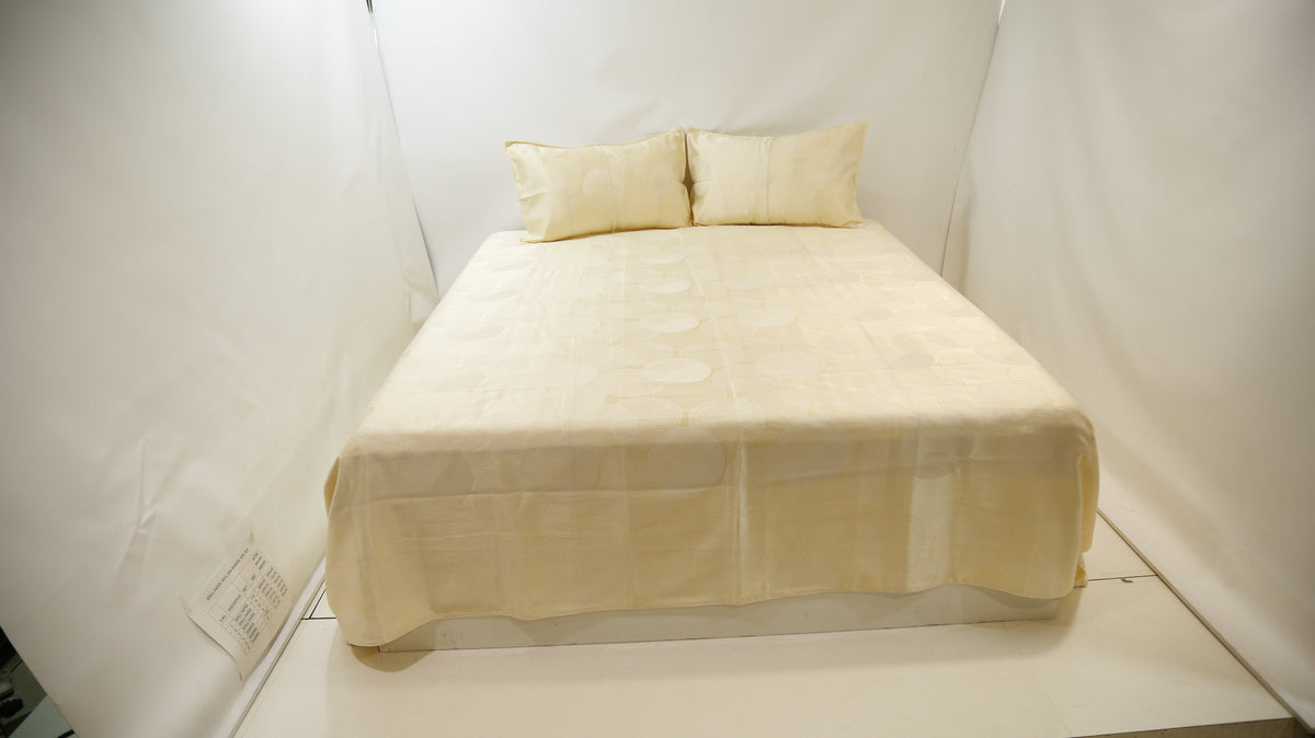 Self Design Polyester BedCover 108 X 108 Inch Set-(1 bedcover+ 2 Pillow Covers) - Jagdish Store Online Since 1965