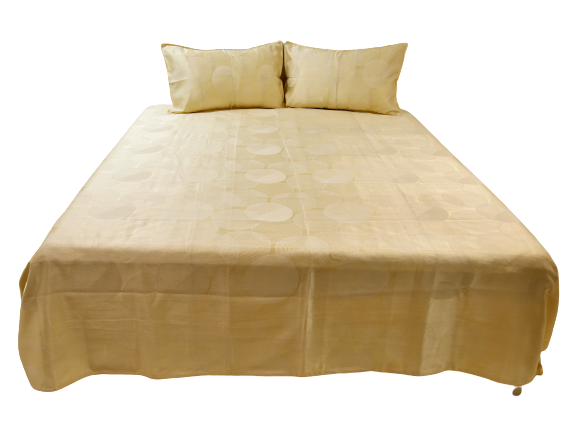 Self Design Polyester BedCover 108 X 108 Inch Set-(1 bedcover+ 2 Pillow Covers) - Jagdish Store Online Since 1965