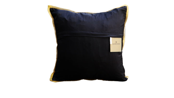 Hand Printed Black Cushion Cover - Jagdish Store Online 