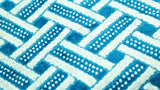 (Turquoise ) Cross Design Cotton Bath Towel(30 X 60 Inch) - Jagdish Store Online Since 1965