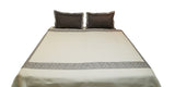 Dentell Poly Cotton Double Bed Cover Set (1 bedcover+ 2 Pillow Covers) - Jagdish Store Online 