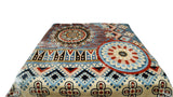 Utsav Festive Blue Double Bed Blanket - Jagdish Store Online 