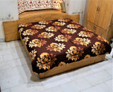 Portico Printed(Brown/Beige) Cotton AC Quilt (90x100 Inch)-250 GSM - Jagdish Store Online Since 1965