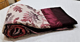 Printed 30% Down Feather(Pink/Wine) Quilt (90x108 Inch) - Jagdish Store Online Since 1965