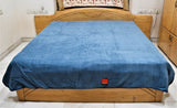 Pierre Cardin Solid (Blue) Blanket-(220 X 240 Cm) - Jagdish Store Online Since 1965