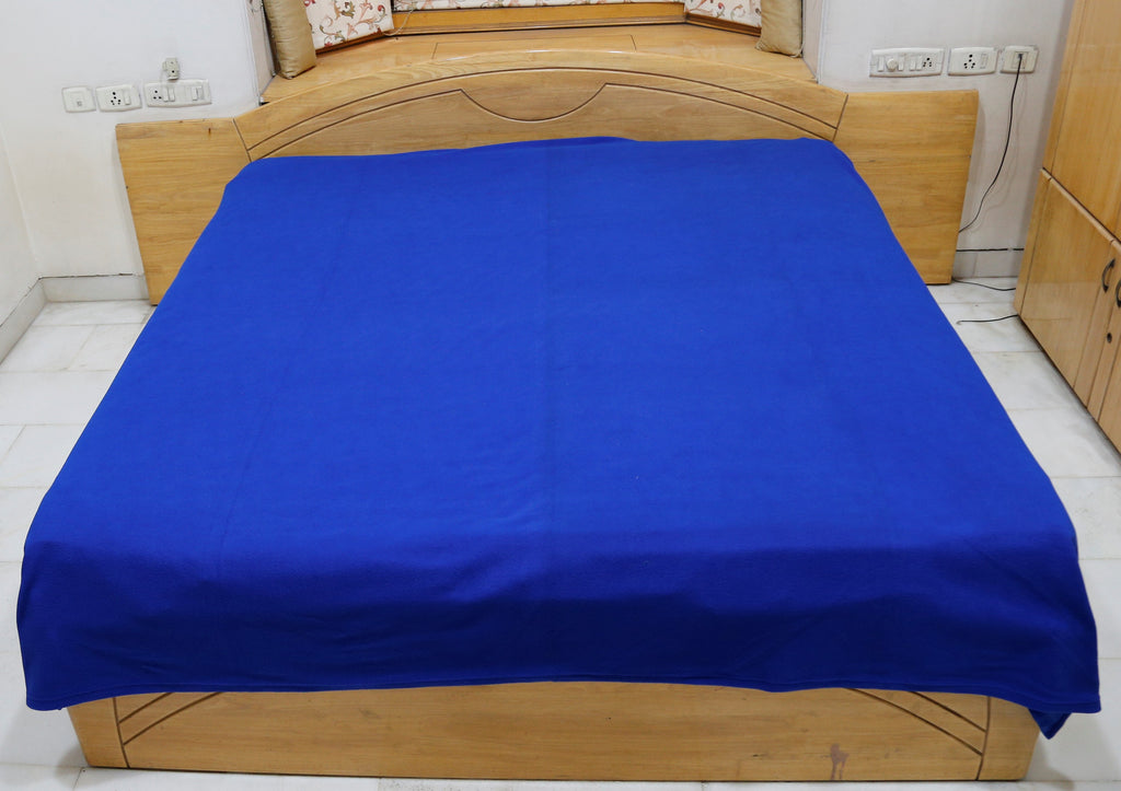 Solid (Blue) Blanket-(225 X 270 Cm) - Jagdish Store Online Since 1965