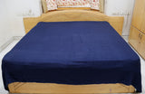 Solid (N.Blue) Woolen Blanket-(102 X 102 Inch) - Jagdish Store Online Since 1965