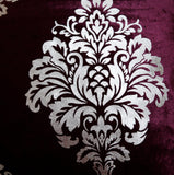 (Wine)Foil Printed- Velvet Cushion Cover - Jagdish Store Online Since 1965