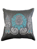 Embroidery (Grey) Cushion Cover- Polyester - Jagdish Store Online Since 1965