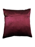 (Pink)Sequence/Patch Work- PolySilk Cushion Cover - Jagdish Store Online Since 1965