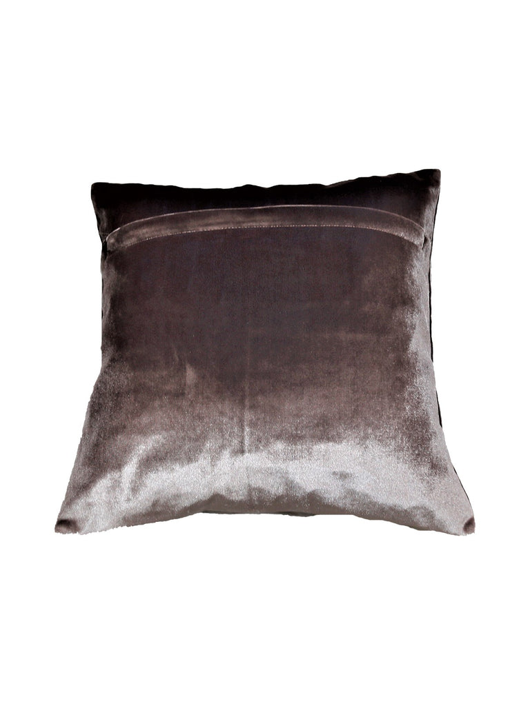 (Beige)Plain- Velvet Cushion Cover - Jagdish Store Online Since 1965