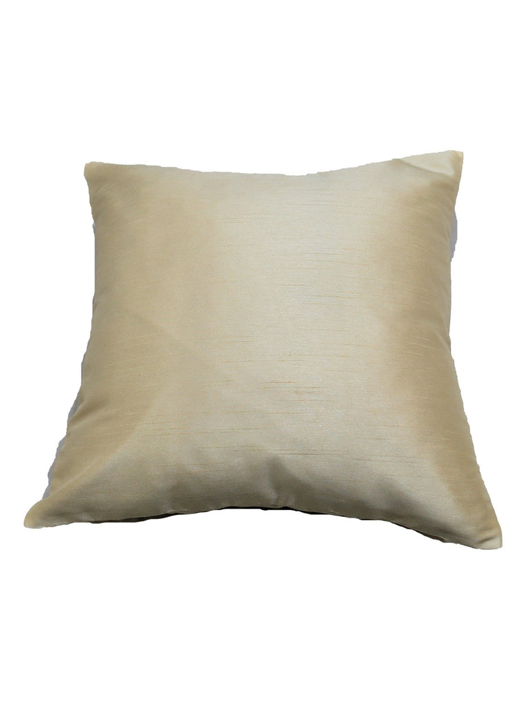 (Cream) Plain- Polyester Cushion Cover - Jagdish Store Online Since 1965