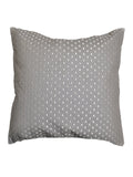 (Grey)Embroidery- Leather Cushion Cover - Jagdish Store Online Since 1965