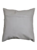 (Grey)Embroidery- Leather Cushion Cover - Jagdish Store Online Since 1965