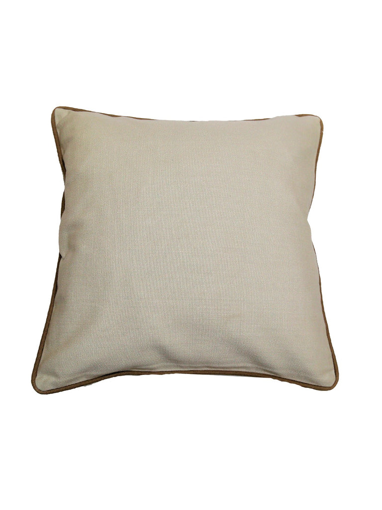Reversible(Cream)Plain- Cotton Cushion Cover - Jagdish Store Online Since 1965