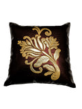 (Coffee)Patch Work- Leather Cushion Cover - Jagdish Store Online Since 1965