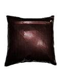 (Coffee)Patch Work- Leather Cushion Cover - Jagdish Store Online Since 1965