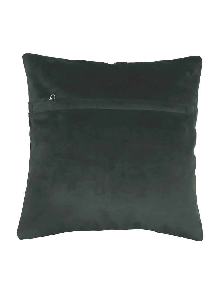 (Grey)Plain- Velvet Cushion Cover - Jagdish Store Online Since 1965