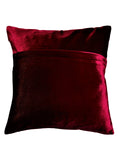 (Maroon)Plain- Velvet Cushion Cover - Jagdish Store Online Since 1965