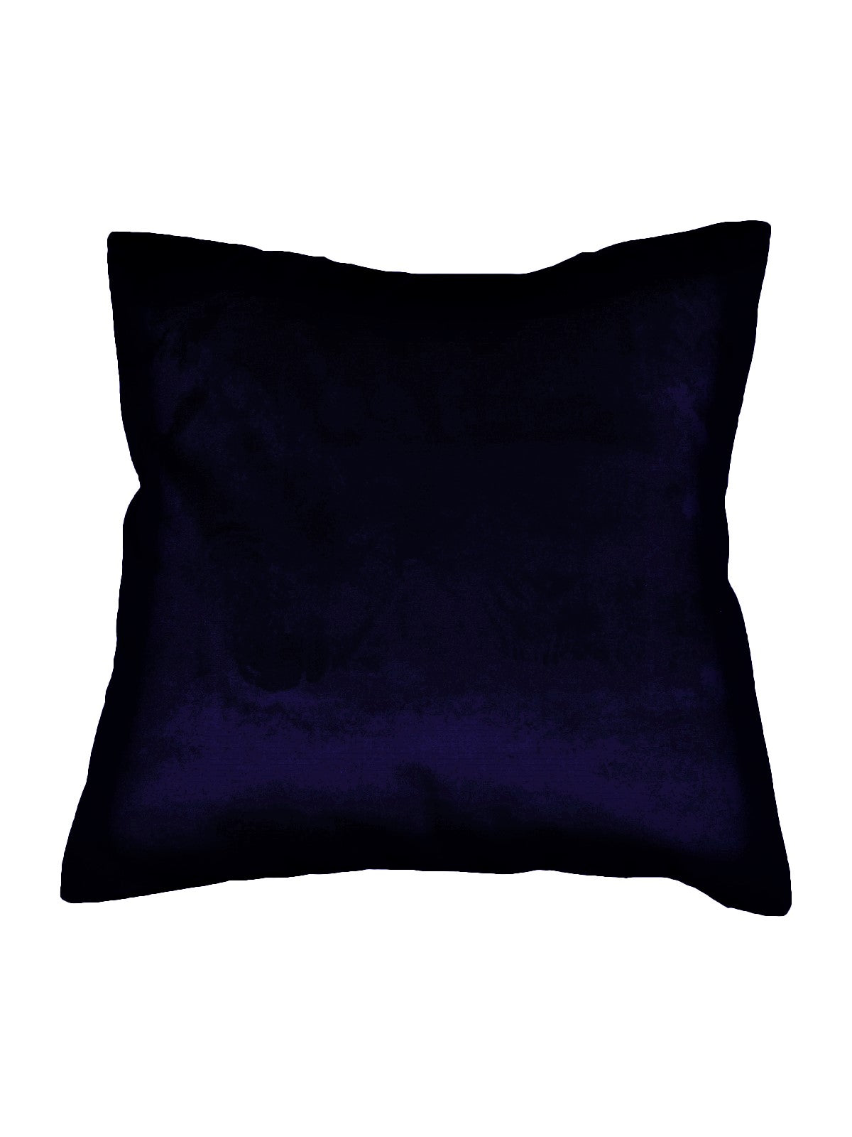 Navy blue plain velvet cushion cover