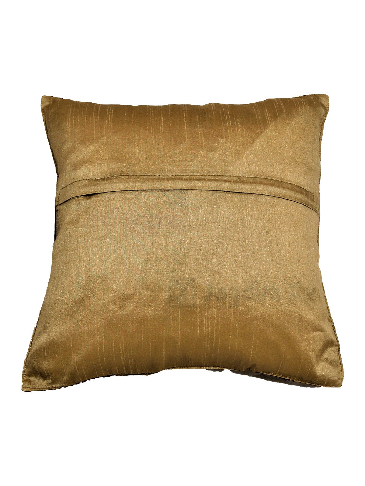 Plain gold reverse with concealed zip