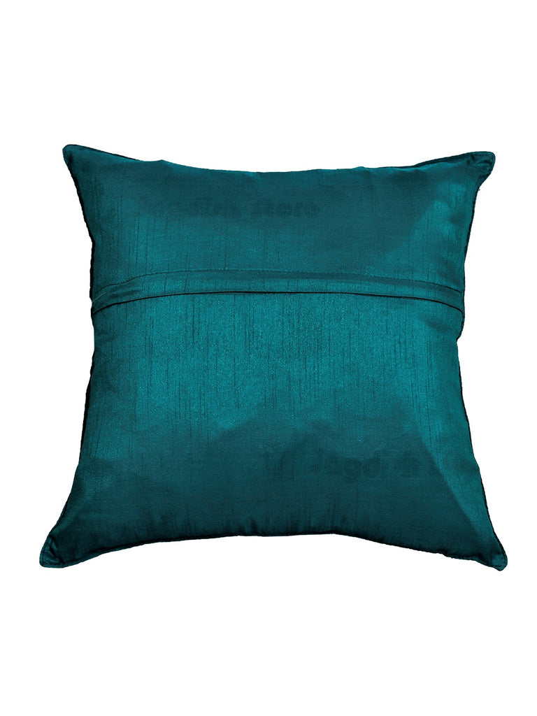 (Blue)Embroidery- Polyester Cushion Cover - Jagdish Store Online Since 1965