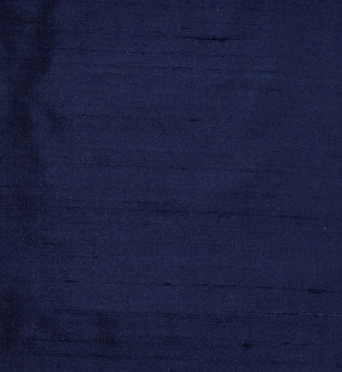 Navy blue silk upholstery fabric in a plain, even colour