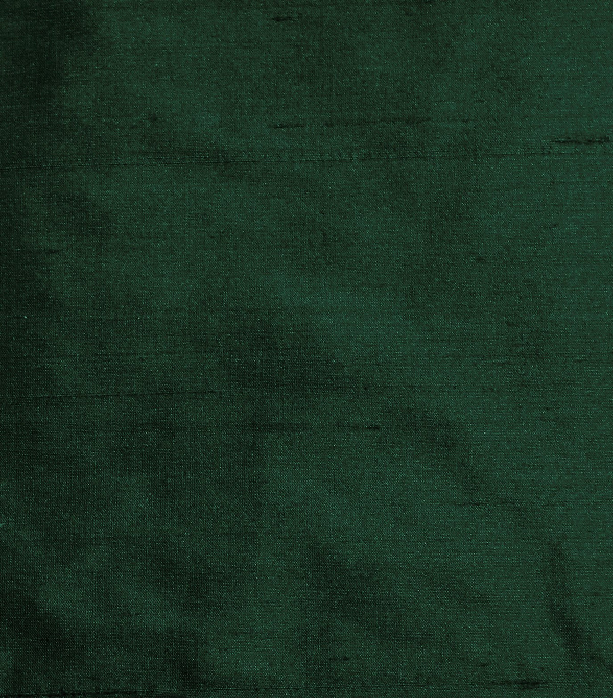 Forest green silk upholstery fabric in a plain, even colour