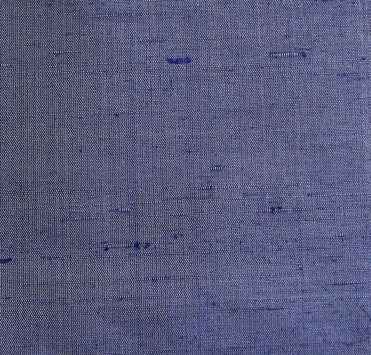 Periwinkle-blue silk upholstery fabric in a plain, even colour