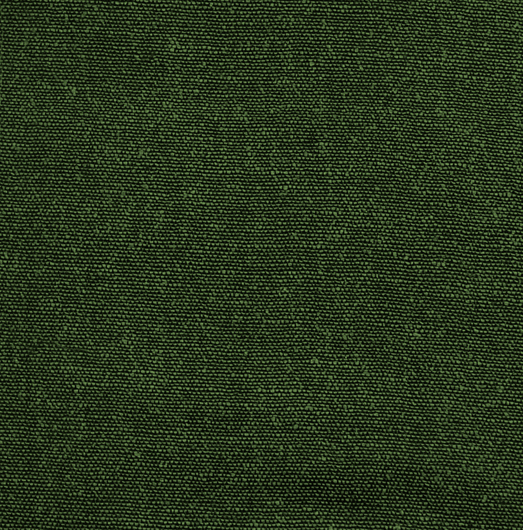 Green jute upholstery fabric with a firm, textured weave