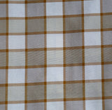 Zena Check Upholstery Fabric Silk (Beige)