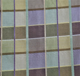 Satin Plaid Upholstery Fabric Silk (Pale Indigo)