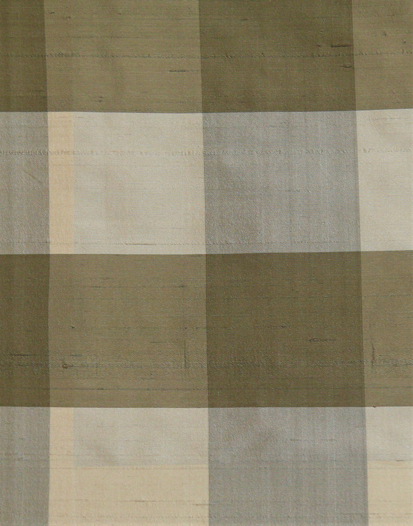 TFT Dupion Check Upholstery Fabric Silk (Beige)-Rs. 1150 per mtr - Jagdish Store Online Since 1965