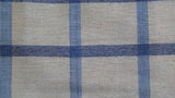 Scheme Upholstery Fabric Silk (Grey/Blue)