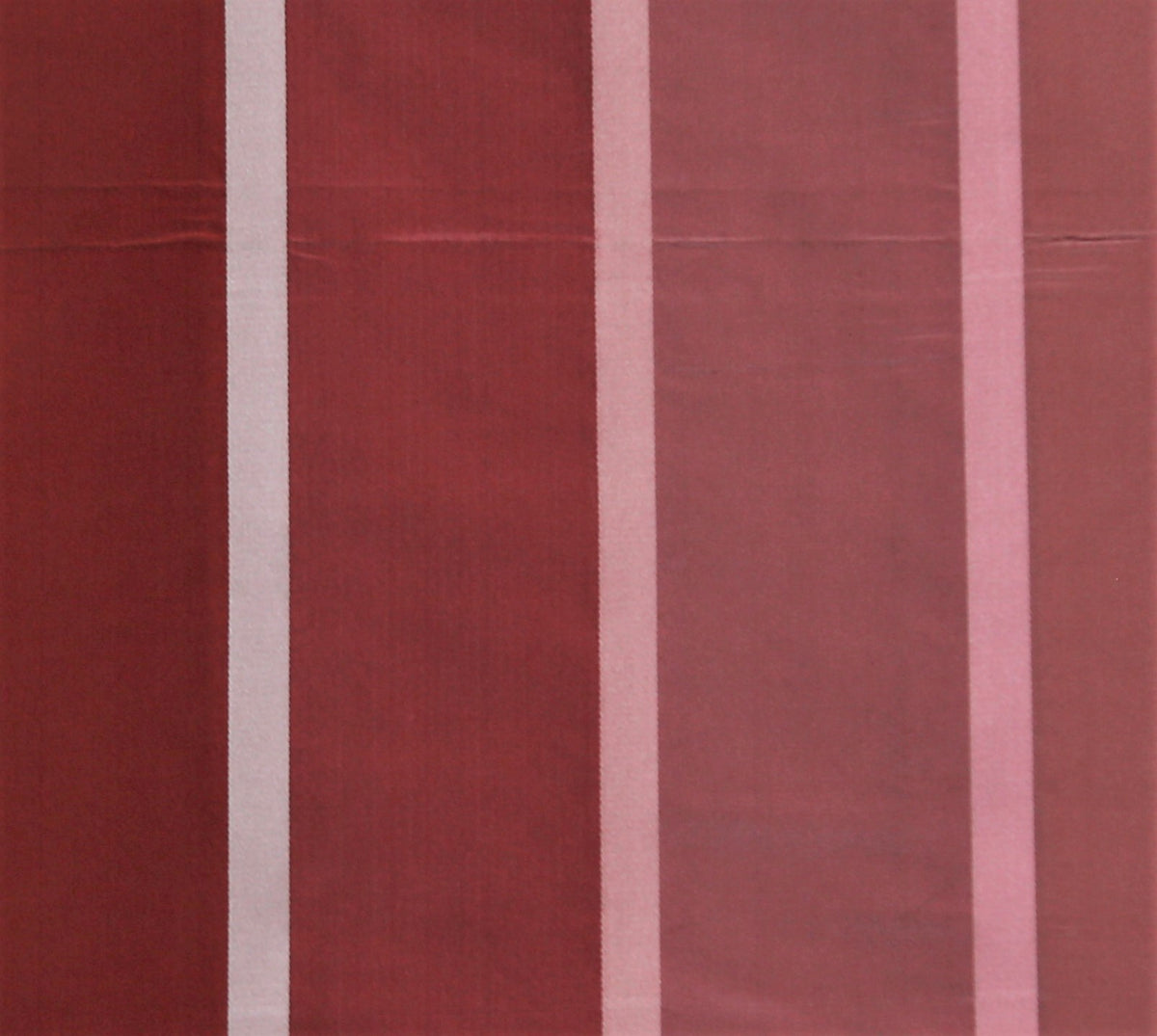 Plum and dusty rose silk upholstery fabric with pale pink pinstripe accents