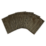 (Brown) Velvet Stripes Table Mat-(6 PCS Set) - Jagdish Store Online Since 1965