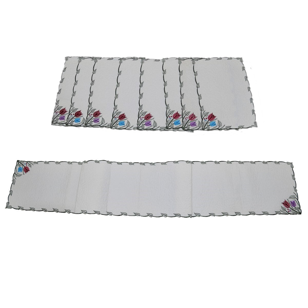 White Table Mat front view