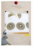 Kalagya-Sagacity Embroidery Cotton Bedsheet(112 X 112 Inch) Set -(1 bedsheet+ 2 Pillow Covers) - Jagdish Store Online Since 1965